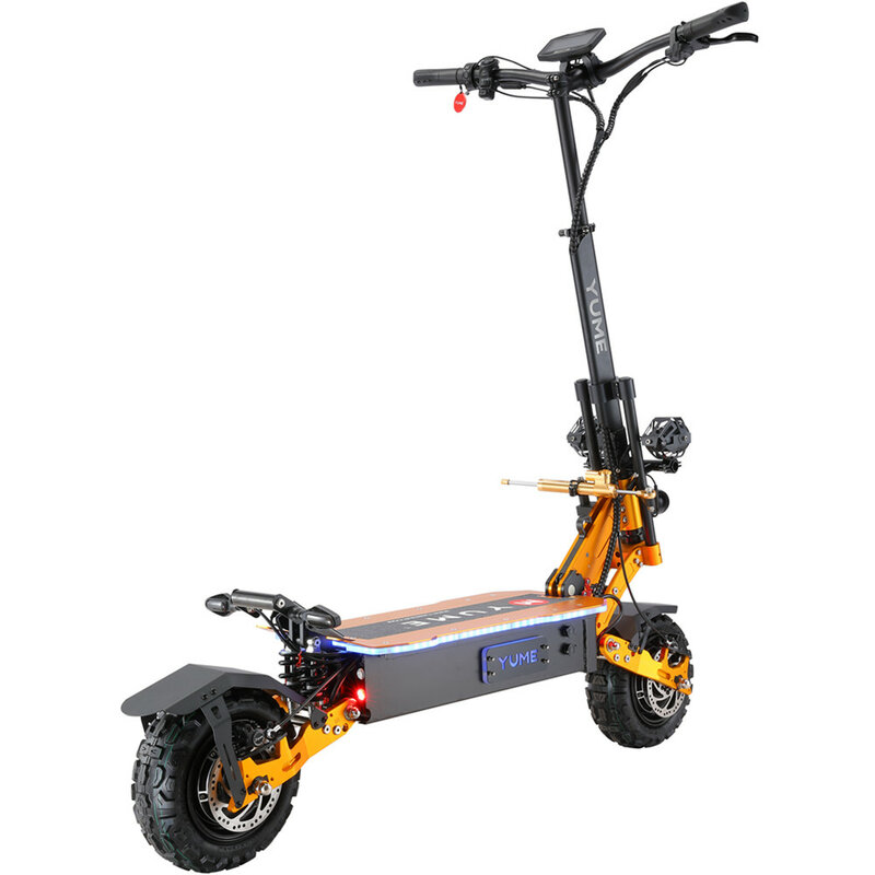 YUME-Scooter elétrico dobrável de motor duplo para adultos, E-skate, novo design, 60V, 5600W