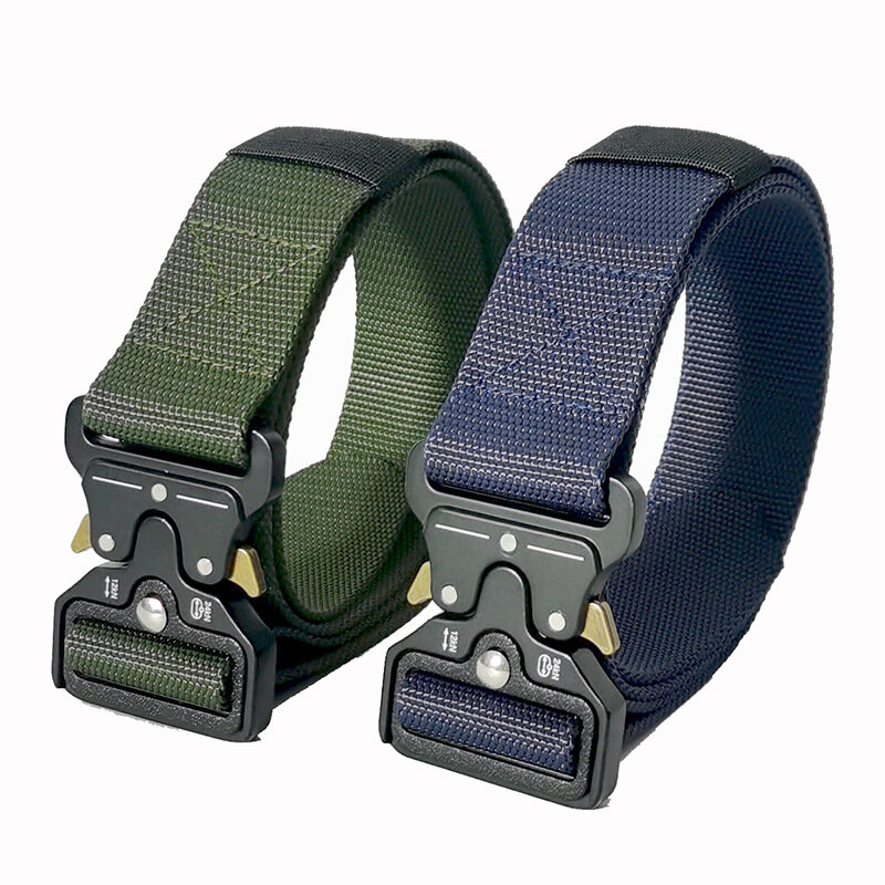 125cm 150cm 170cm Plus Size Men's Belt Outdoor Hunting Tactical Multi Function Combat Survival Marine Corps Canvas Nylon Belts