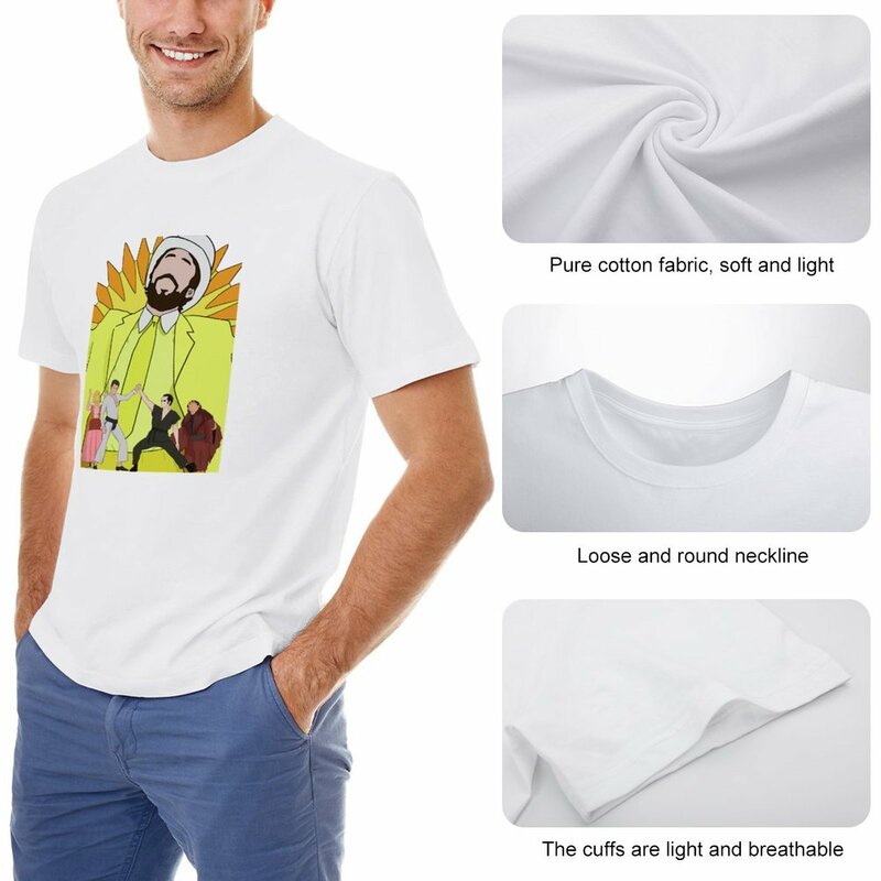 Kaus Pria Musim Panas bermerek kaus desain The Gang baju vintage pakaian hippie kaus pria kaos grafis leher-o