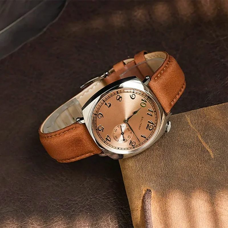 Ontany 1921 ST1701 orologio meccanico automatico da uomo classico orologio da 5Bar impermeabile in pelle Vintage con zaffiro di lusso reloj hombre
