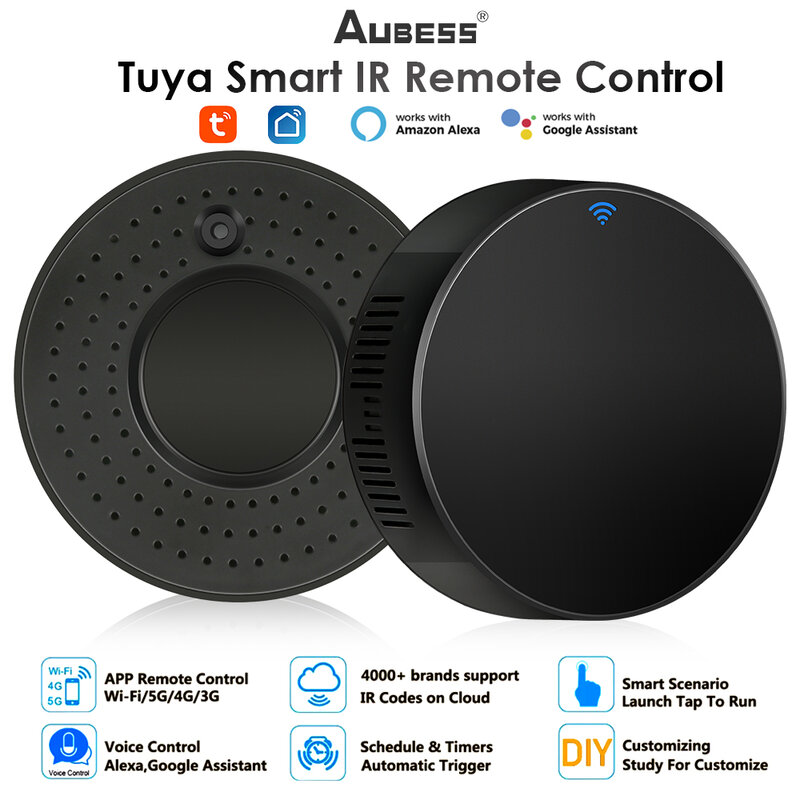 Smart WIFI IR Remote Control Universal Infrared Tuya Smart Home Remote Controller For TV DVD AUD AC Works With Alexa Google Home