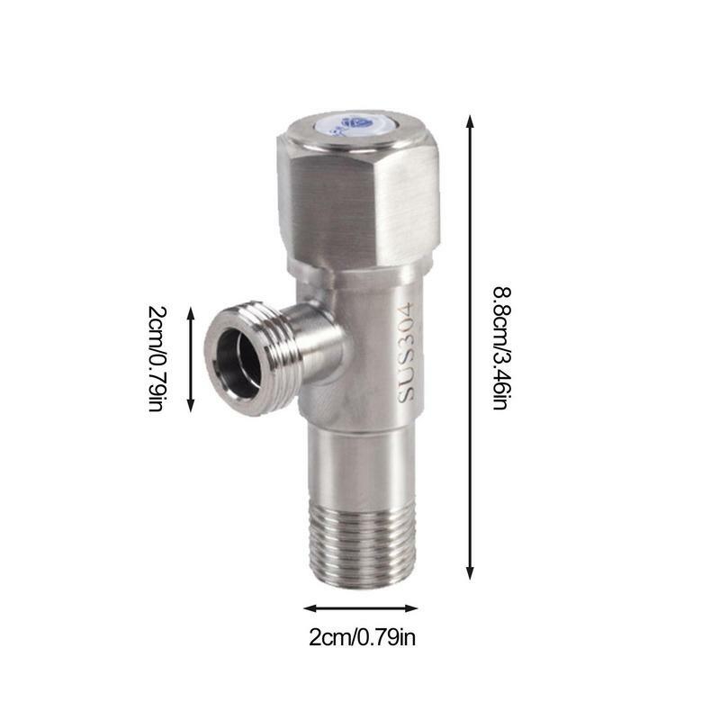 Tee Connector Stainless Steel Stainless Steel 1/2inch 3-Way Connector Shower Flow Control Household Hardwares For Showerheads
