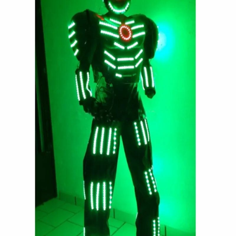 Robot led, vêtements lumineux, costume, produit el, livraison gratuite par DHL