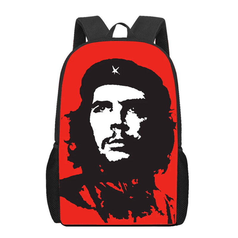 Che Guevara tas sekolah motif 3D, tas punggung Laptop untuk anak laki-laki perempuan, tas buku anak-anak, tas ransel perjalanan
