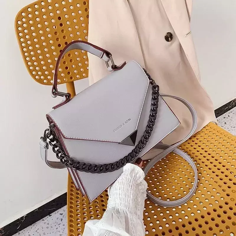 Borsa a tracolla Texture borsa da donna 2023 autunno/inverno nuova moda Versatile borsa a tracolla da donna borsa a catena