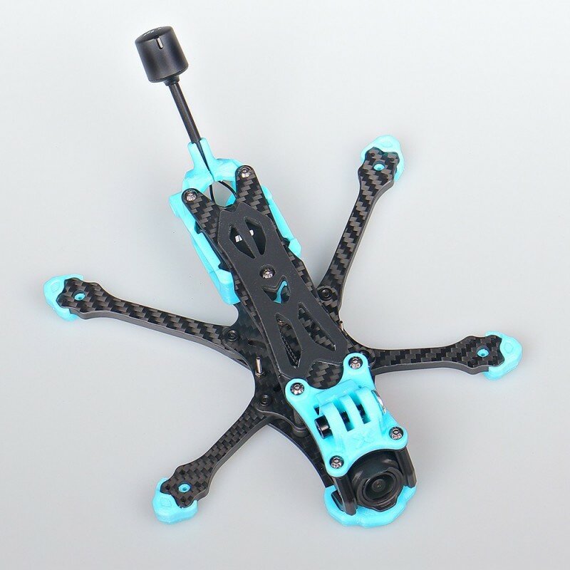 Foxeer MEGA 3.5" 166mm / 4" 192mm DC Frame T700 Carbon with Silky Coating for O3 / Analog / Vista / HDzero / Walksnail Rc Drone