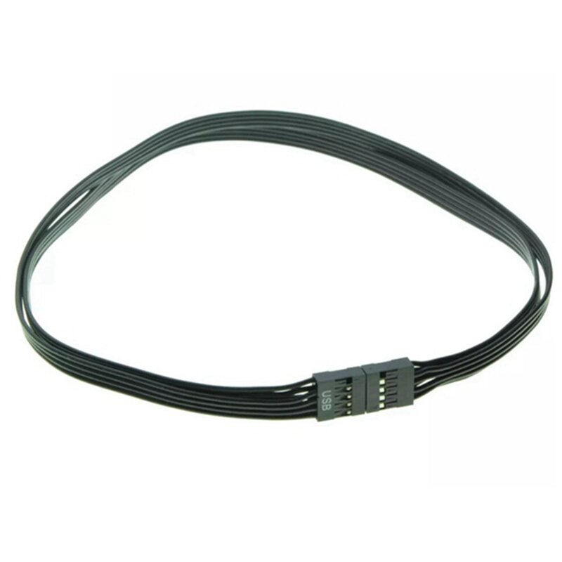 Câble d'extension Dupont mâle vers femelle USB 2.0, 9 broches, cordon de transfert de données, pour carte mère, PC, DIY