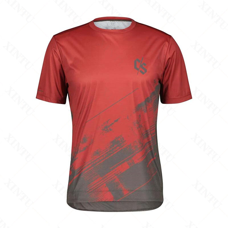 男性用ルーズ半袖Tシャツ,マウンテンバイクとモトクロス用スポーツウェア,耐久性,2022