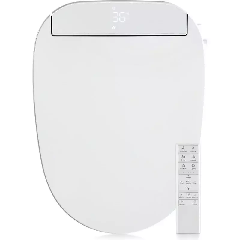 Zmjh zma210s electronic smart bidet toilet seat, self cleaning hydroflush, hybrid heating, heated dryer, Nightlight, wash, REM