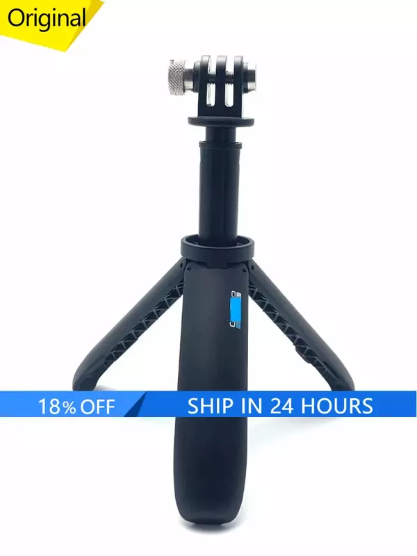 Original For GoPro Hero 12 11 10 9 8 7 6 5 4 3 3+ max All Cameras Shorty Mini Extension Pole Tripod - Official  Mount, Black,