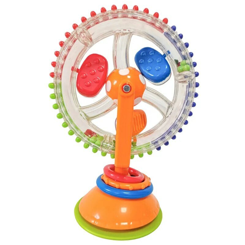 Kojąca zabawka dla niemowląt Ferris Wheel Śliczna miękka i stymulująca rozrywka dla uspokojenia malutkich losowy kolor