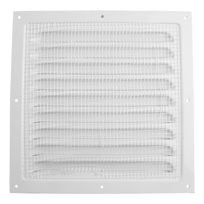 Durable Metal Louver Vent Grille Cover, Square Insect Screen Cover, Ideal for Wall or Ceiling Openings, Indoor or Outdoor Use