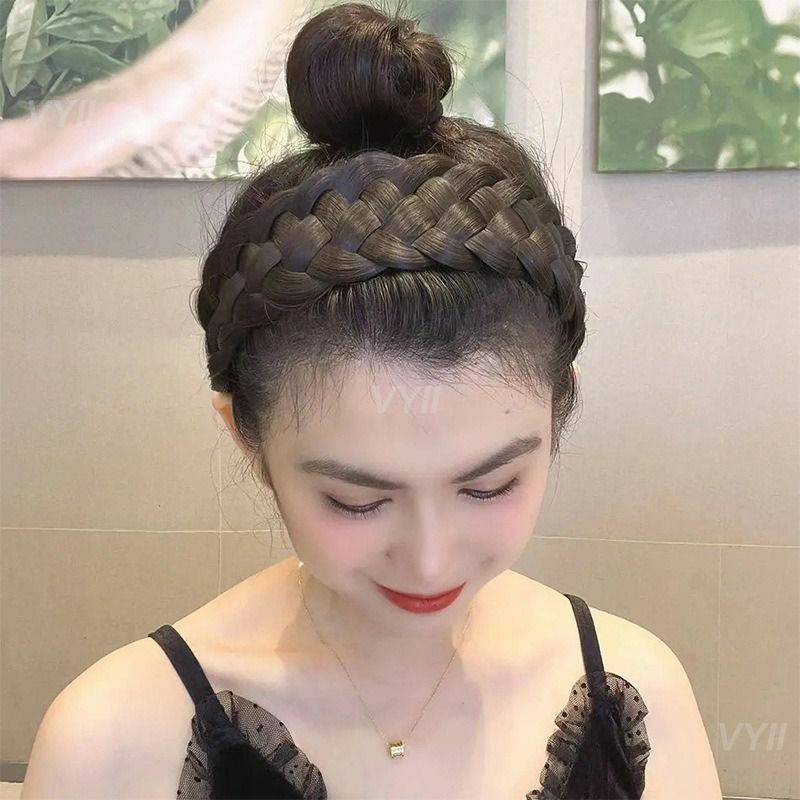 1 ~ 5pcs handgemachte charmante erweiterte Mädchen Mode Stirnband Fischgräten geflecht Stirnband Stirnband beliebt modisch elegant