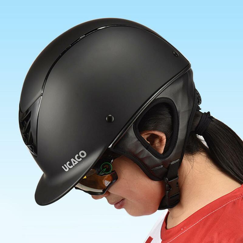 Segurança crianças cavalo equitação caps ajustável capacete equestre boa permeabilidade ao ar equitação capacete engrenagem de proteção