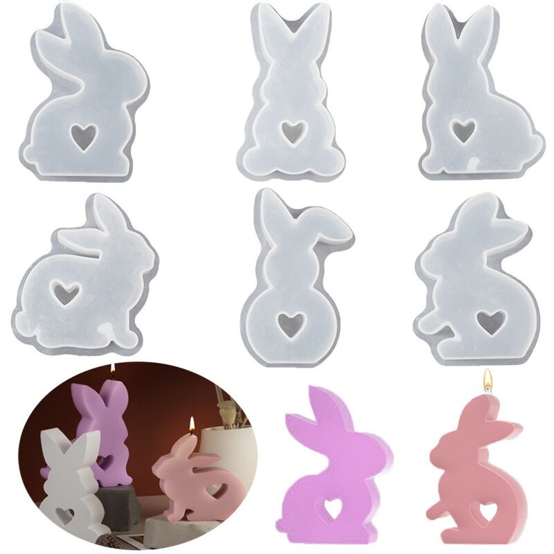 Stampi in Silicone per conigli pasquali stampi per colata stampo per conigli 3d pasqua coniglietto pasquale stampi per stampi da forno per la Casa Casa decoraur
