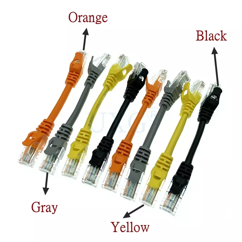 Cable de red Ethernet UTP CAT5e de 10cm, 30cm, 50cm, macho a macho, Gigabit, RJ45, par trenzado, GigE Lan, Cable corto de 1m, 2m, 30m