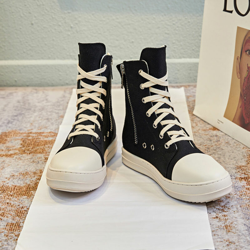 Owens-Zapatillas deportivas de lona para hombre y mujer, zapatos informales con cordones, de lujo, de alta calidad, para Otoño e Invierno