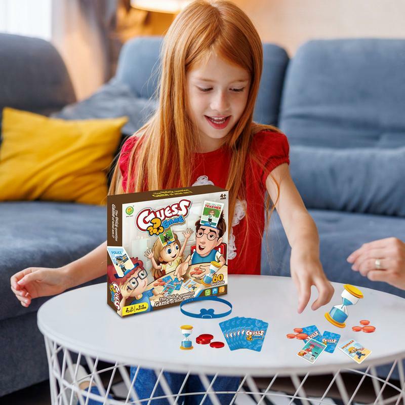 Kartu permainan yang menebak gambar papan permainan yang menebak untuk anak-anak mainan permainan latihan otak permainan klasik interaktif untuk anak-anak