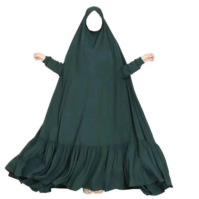 ชุดเดรสยาวแบบมีฮู้ดอาบายะห์มีฮู้ดสำหรับผู้หญิงชุดแม็กซี่เดรสยาวสไตล์ตุรกีคัฟตันสำหรับสวดมนต์อิสลาม gamis Arab อาบายะ