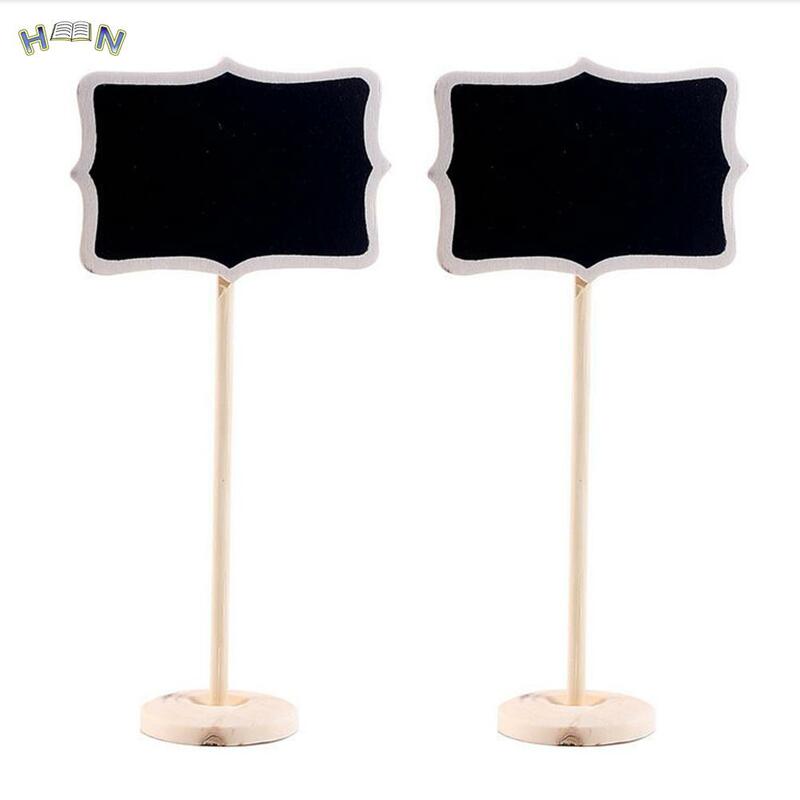 2pcs/lot Classic Mini Blackboard Clip On Message Wooden Small Chalkboard For Wedding Party Buffets Table