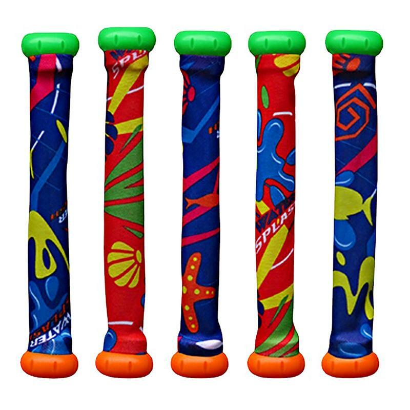 Outdoor Summer Diving Water Stick Toy Underwater Sinking Swimming Pool Multicolor Sticks Lightweight Water Game Toys For Kids