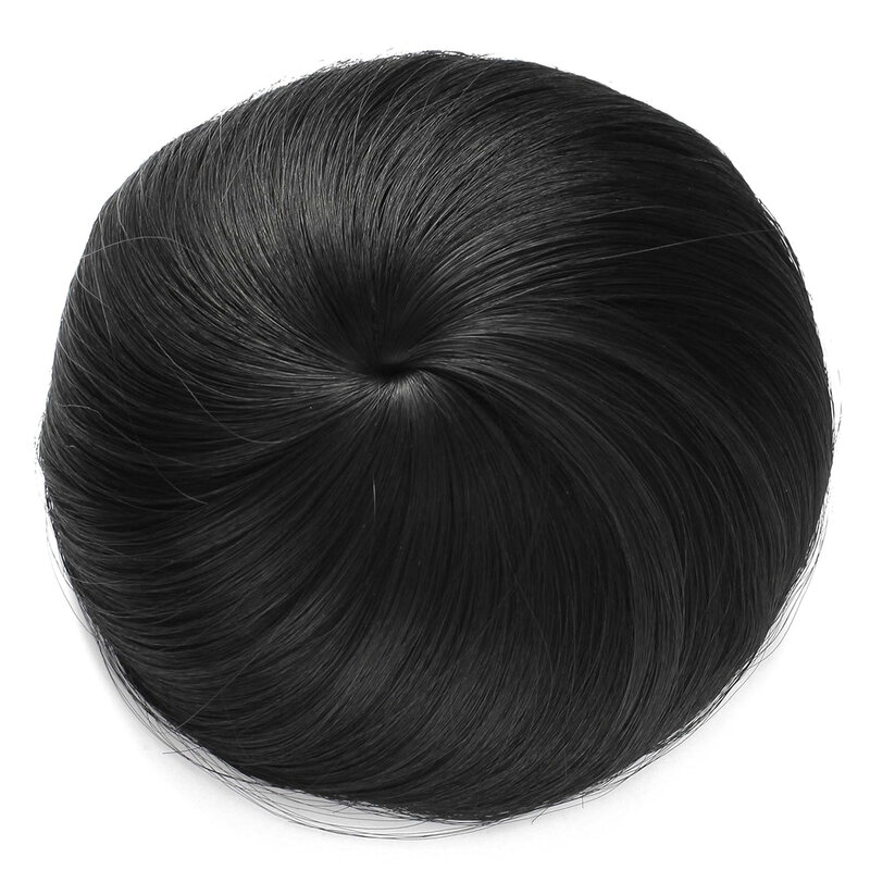 Topreety extensão de cabelo sintético, resistente ao calor 30g coque de borracha encaracolado faixa de cordão updo donut q3