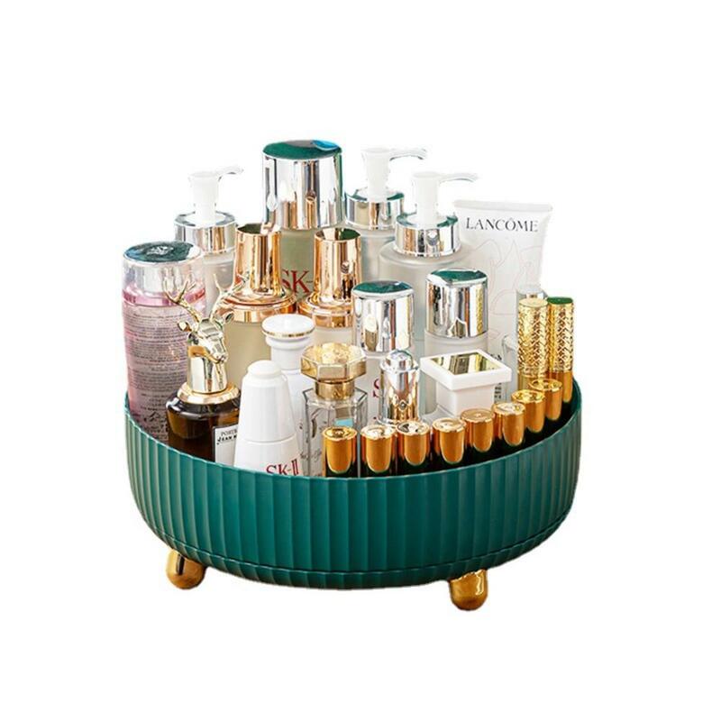 360 graus de rotação bandeja maquiagem perfume jóias cozinha festa varanda organizador chave multifuncional grande capacidade rack armazenamento