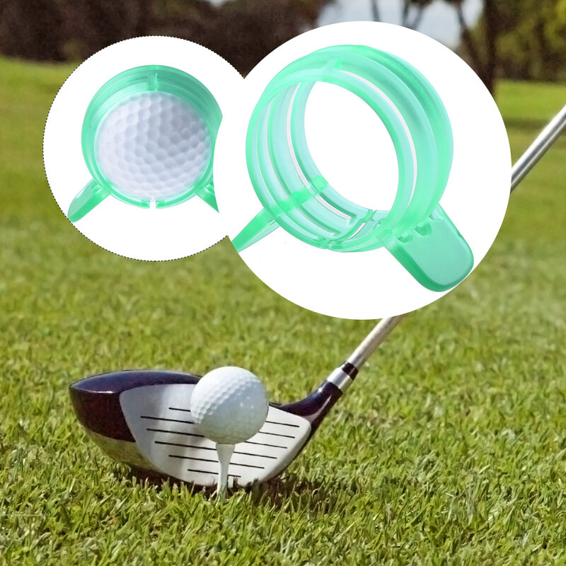 Маркер для мяча для гольфа, маркер с прямой линией, 360 градусов, однотонный шаблон, инструмент для рисования и выравнивания, зеленый
