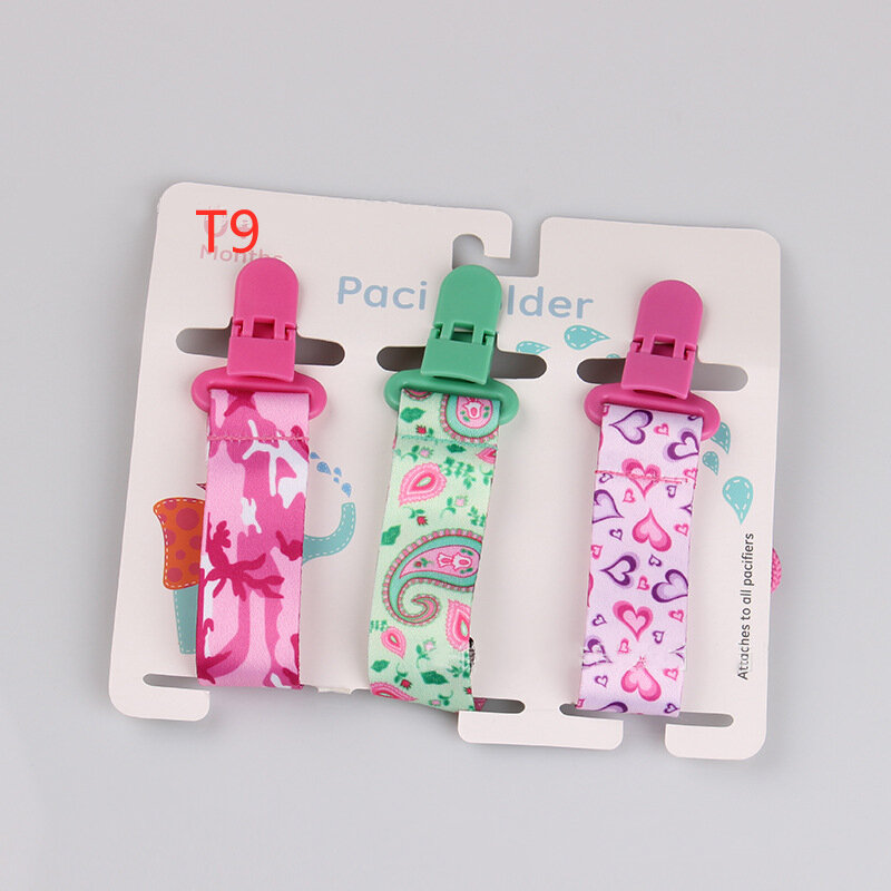 Cadena de chupete para niños y bebé, clips de soporte para pezones, 3 unidades/juego