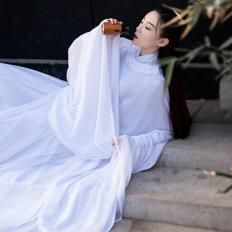 Chińska sukienka Hanfu kobiety Halloween karnawał przebranie na karnawał strój na imprezę starożytna chińska cyjan Hanfu sukienka Plus rozmiar