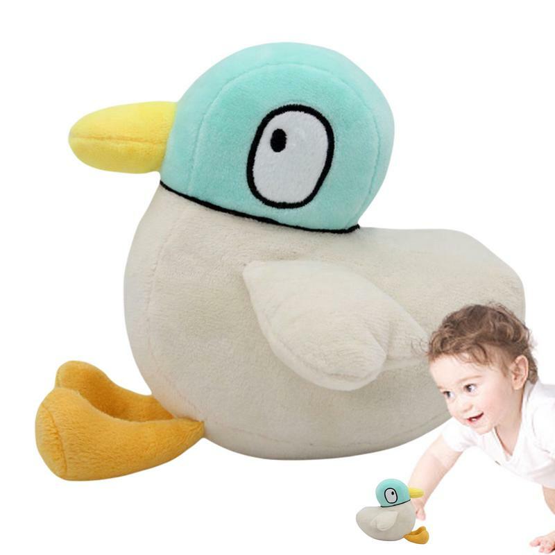 Almohada de peluche con forma de pato para niños, cojín cómodo y Huggable con dibujos animados de animales, ideal como regalo