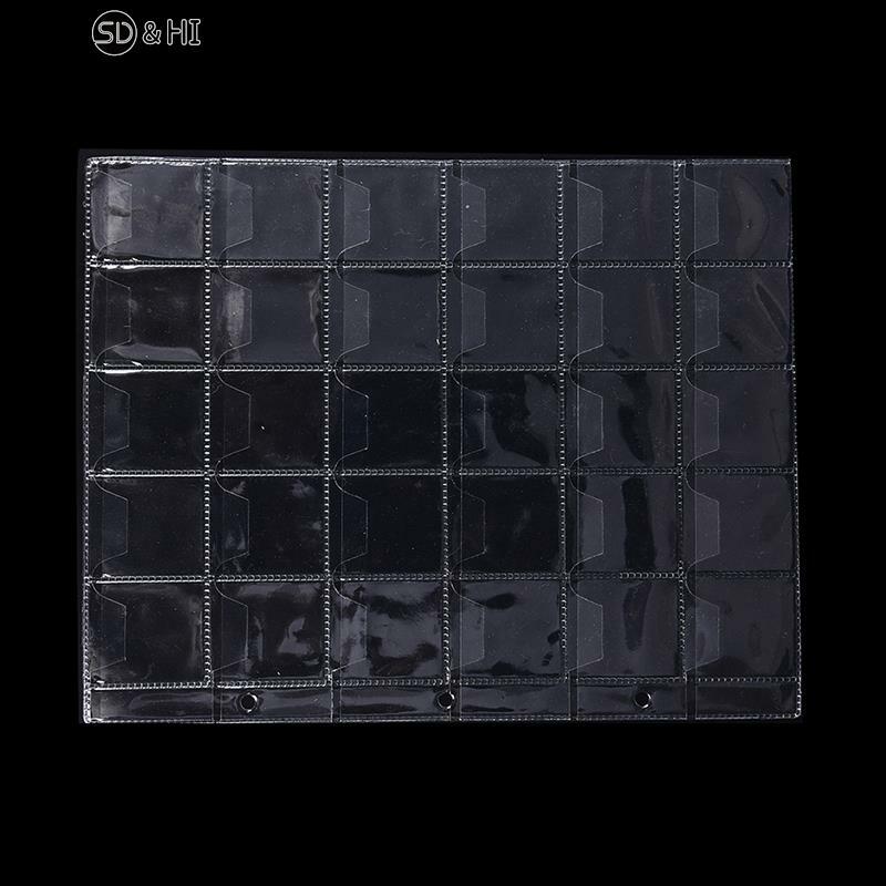 3-slot Loose Leaf 10Pcs Money Banknote Album Page Collecting Holder Sleeves