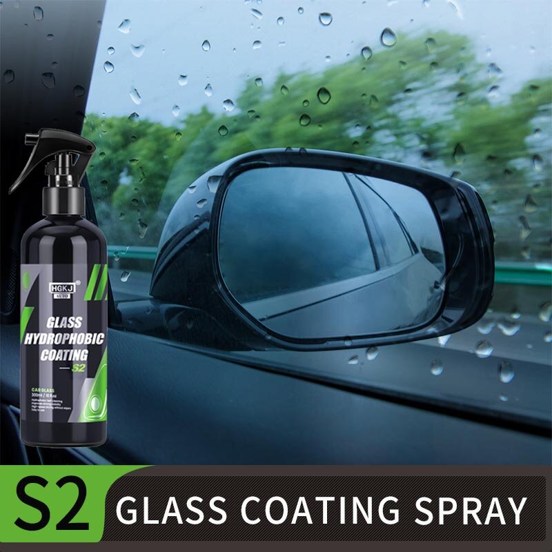 Anti-pioggia per vetro Auto rivestimento antiappannamento idrorepellente HGKJ S2 Windsreen Spray impermeabile accessori Auto