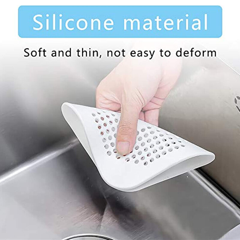 Kitchen Sink Filter Anti-clogging Sealing Pad Bathroom Floor Strainer Shower Sewer Drains Cover Household Hair Catcher Stopper