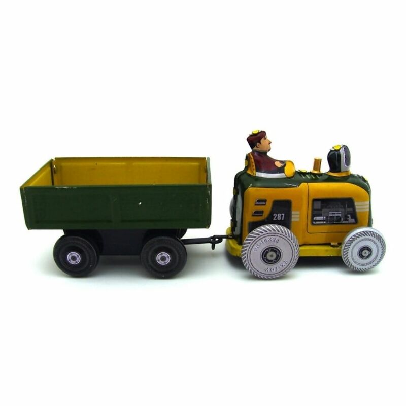 Tractor MS511, vehículo de transporte de 80s, hoja de hierro, nostálgia, colección de juguetes, regalo personalizado, camino creativo