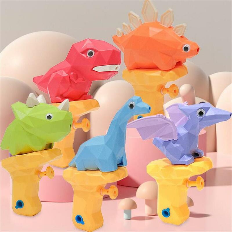 Crianças dos desenhos animados dinossauro água jogar brinquedos animais bonitos água luta brinquedos para o verão praia piscina festa