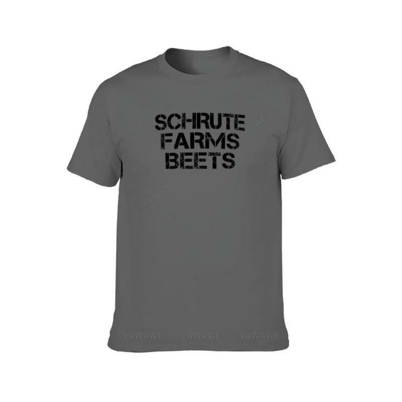 Männer T-Shirt Marke Tops Sommer Schrute Farmen Rüben T-Shirt Anime Kleidung Neuauflage T-Shirt Herren Vintage T-Shirts