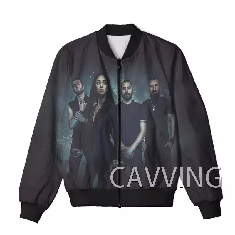 CAVVING-chaquetas Bomber con cremallera para hombre y mujer, abrigo con estampado 3D Ad Infinitum Rock, abrigo con cremallera