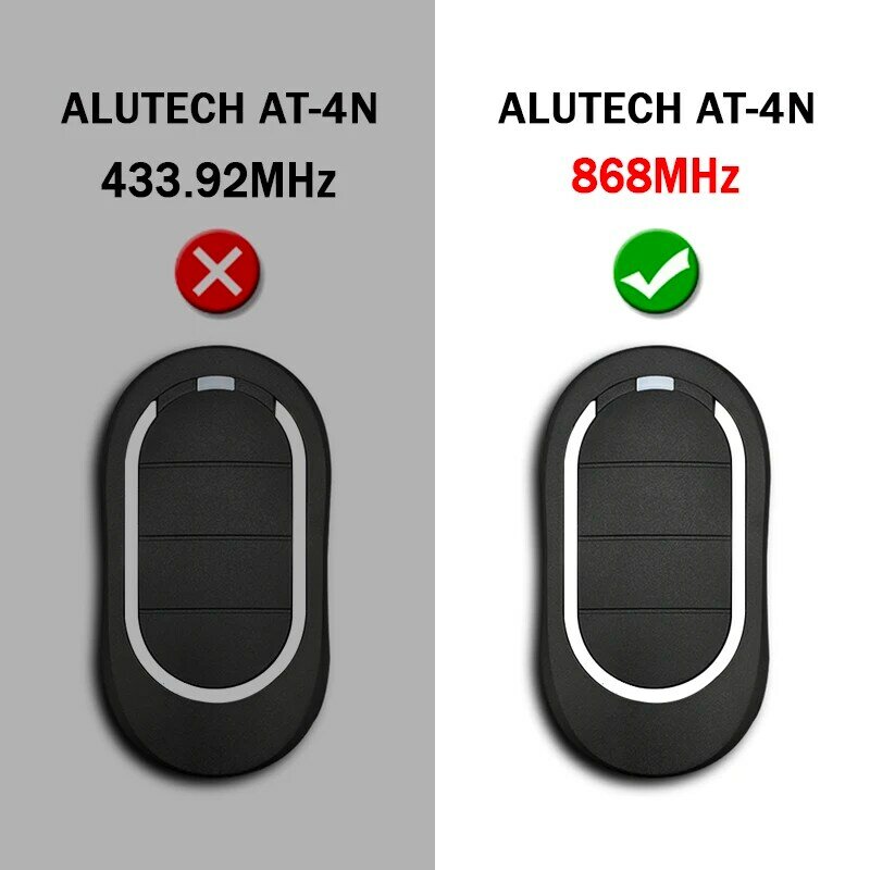 ALUTECH AT 4N 868 MHz Garage Door Remote Control 868.35MHz Rolling Code ALUTECH AT-4N Remote Control Garage Door Opener Command