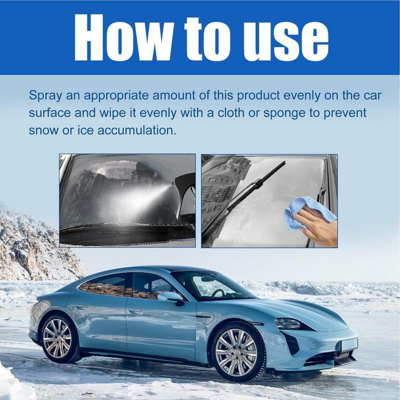 Snow Melting Spray Deicing Agent Windshield Freeze Prevention Car Window High Efficiency Fast Dissolve Automobile Defrost Spray