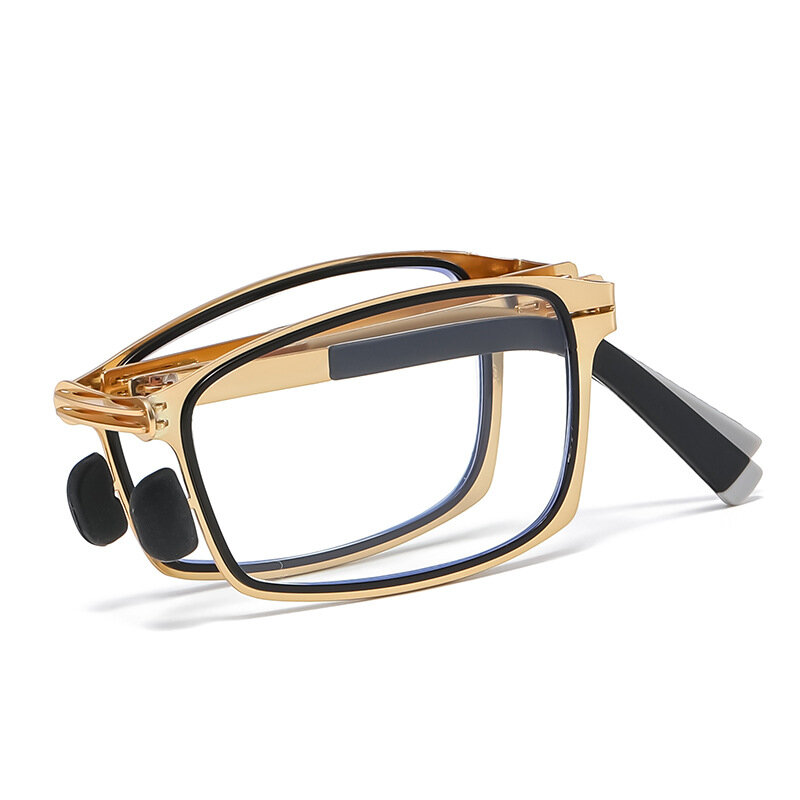Kacamata baca lipat, stiker ponsel Ultra Ringan Anti sinar biru portabel orang tua HD