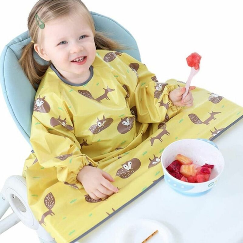 Toalha de saliva do bebê avental, alimentação suprimentos com toalha de mesa, macacão de bebê, babador, comendo artefato, coisas do bebê