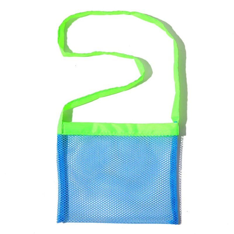 6-Pack Mesh Beach Bag Crianças Seashell Bags Toy Storage Bag Swim Picnic Strap Mesh Beach Bag