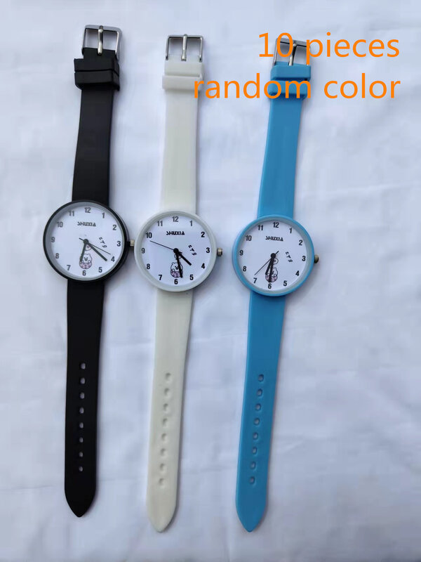 Женские часы для студенток Корейская версия силиконовые Простые повседневные кварцевые часы с милым сердечком для девушек Модные Цветные с маленьким циферблатом