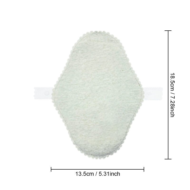AIO 2 buah 13*18cm bantalan gasket katun kain untuk bantalan menstruasi dapat digunakan kembali bulanan bantalan sanitasi katun organik Ultra