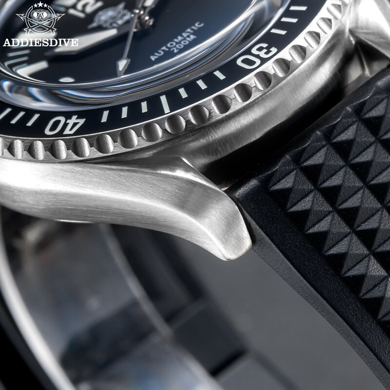 ADDIESDIVE-Reloj de pulsera de cristal de zafiro para hombre, cronógrafo mecánico automático de lujo con espejo de burbuja, NH35, superluminoso, 40mm