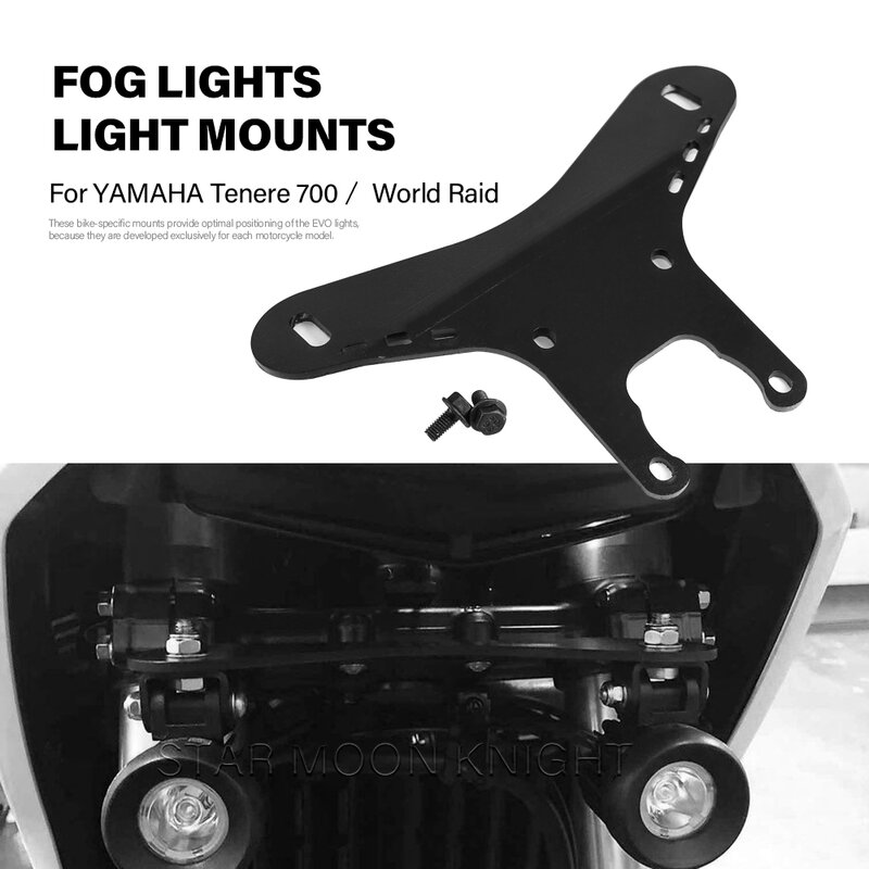 Voor Yamaha Tenere 700 T700 Xtz 700 T7 Mistlampen Extra Licht Beugel Rijden Lamp Spotlight Bracket Houder Spot Light mount