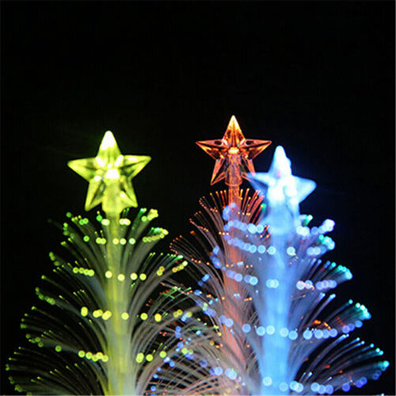 Luz Nocturna LED colorida de fibra óptica para niños, lámpara de árbol de Navidad, regalo de Navidad, decoración de Navidad, juguete, 1 ud.