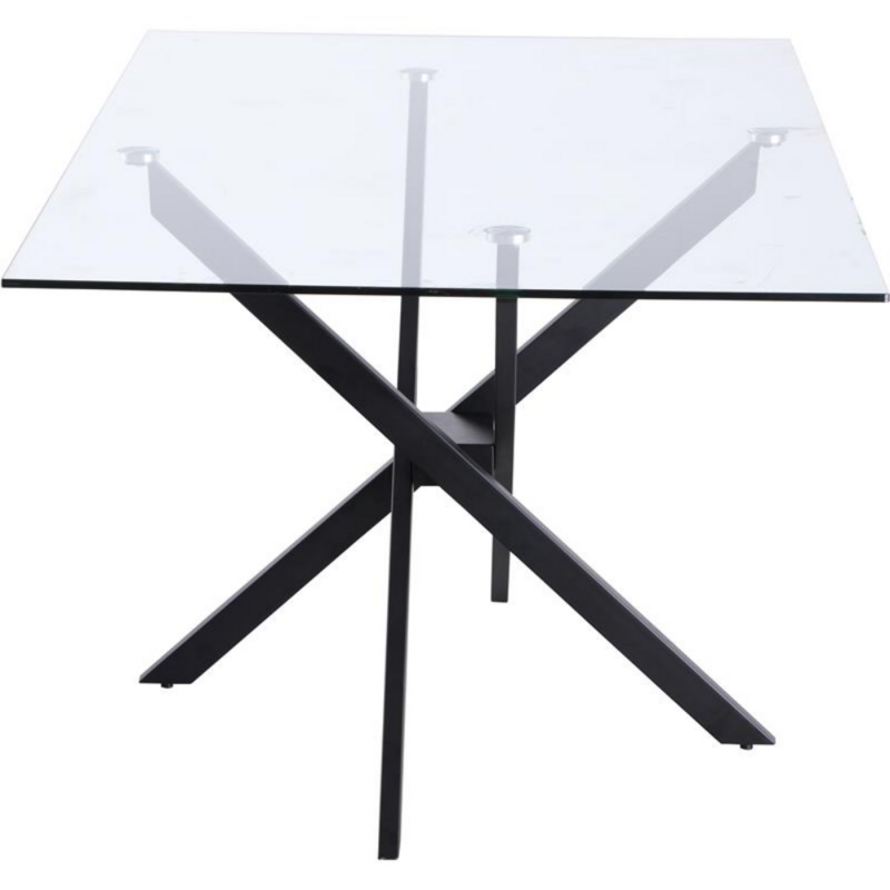 BOUSSAC Furniture Xander tavolo da pranzo in nero opaco