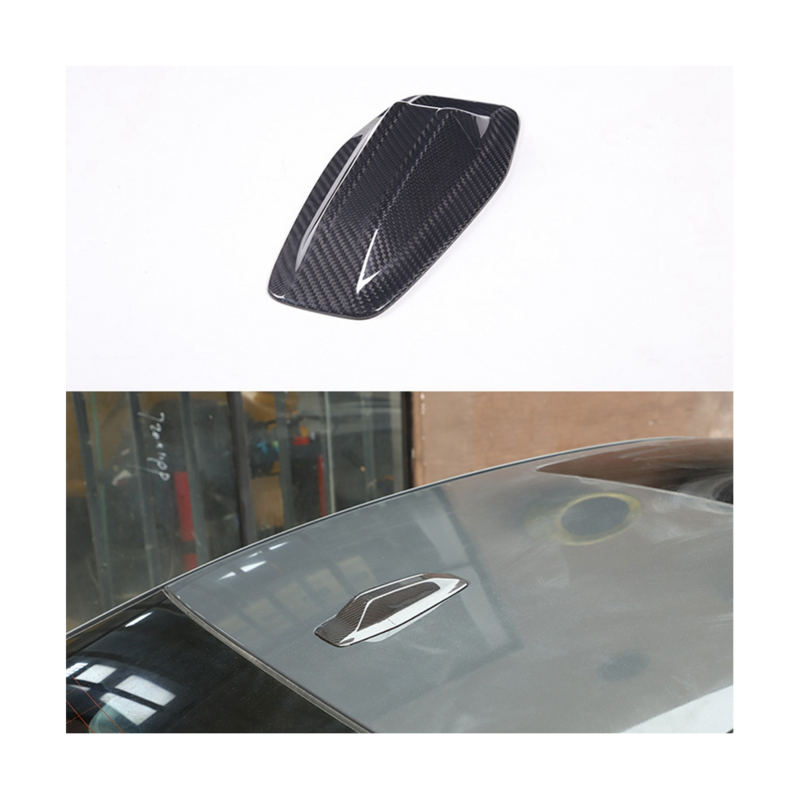 Cubierta de antena de aleta de tiburón de techo de coche de fibra de carbono Real, piezas de automóvil para BMW serie 4 G26